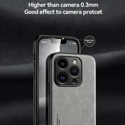 Luxury Leather Case for iPhone 15, 14, 13, 12, 11, Pro Max, Mini, XR | Shockproof Cover for XS Max, 8, 7, SE | Accessories