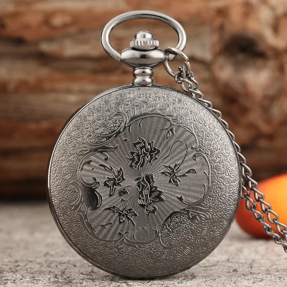 Eye of Providence Triangle Devil Quartz Pocket Watch - Gravity Bill Cipher Fall Time Gem Necklace Pendant Clock Gift