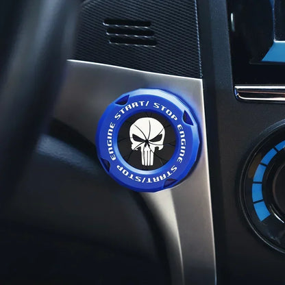 Car One-Key Start/Stop Button Cover – Engine Ignition Protective Sticker for Car & Motorcycle Interior Decoration