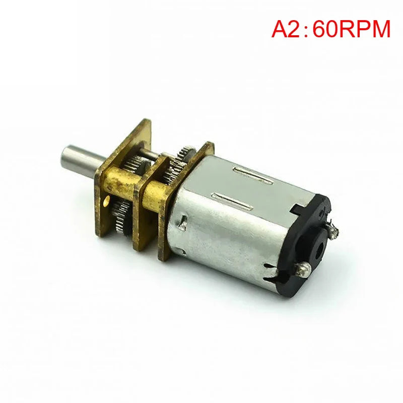 Mini N20 Gear Motor - 3V-12V Full Metal Gearbox DC Motor with High Torque for DIY Robots
