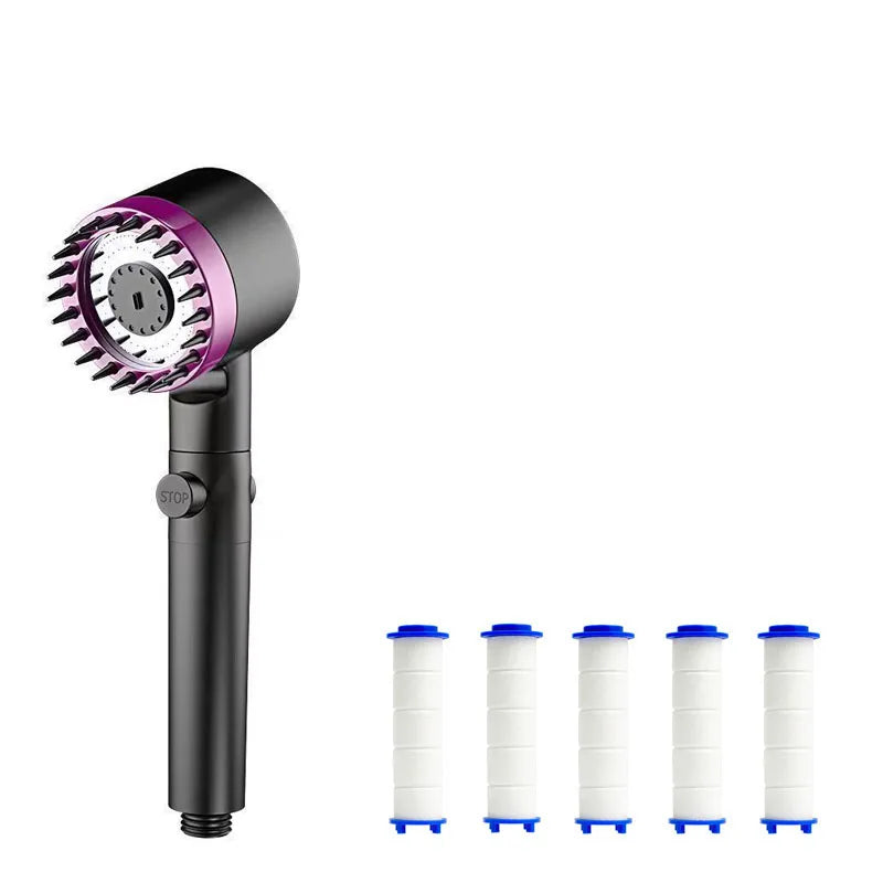 Shower Filter with 4 Modes – Head Massage Showerhead Replacement for Shower Knobs & Bathroom Fixtures