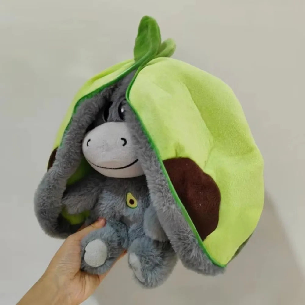 12.6-inch Luminous Breathing Plush Doll – Motion Light Baby Sleeping Toy Donkey Cartoon Soft Doll for Early Childhood