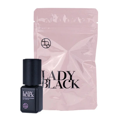 Korea Original 5ml Sky Glue Lady Black - Powerful Low Irritation Lash Glue for Eyelash Extensions, Fast Drying (1-2 Seconds)