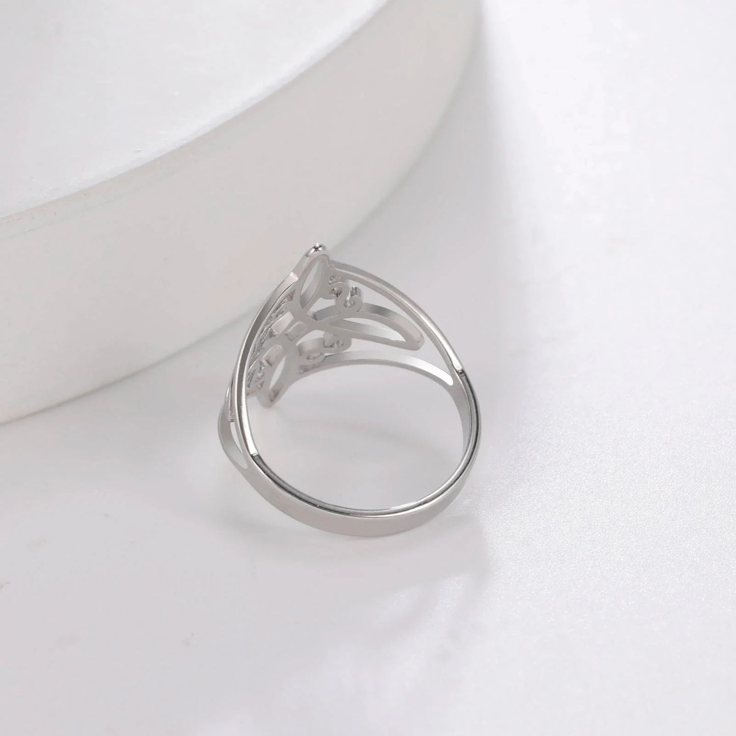 Witch Knot Stainless Steel Ring – Wiccan Celtic Knot Amulet, Good Luck & Protection Jewelry for Men & Women