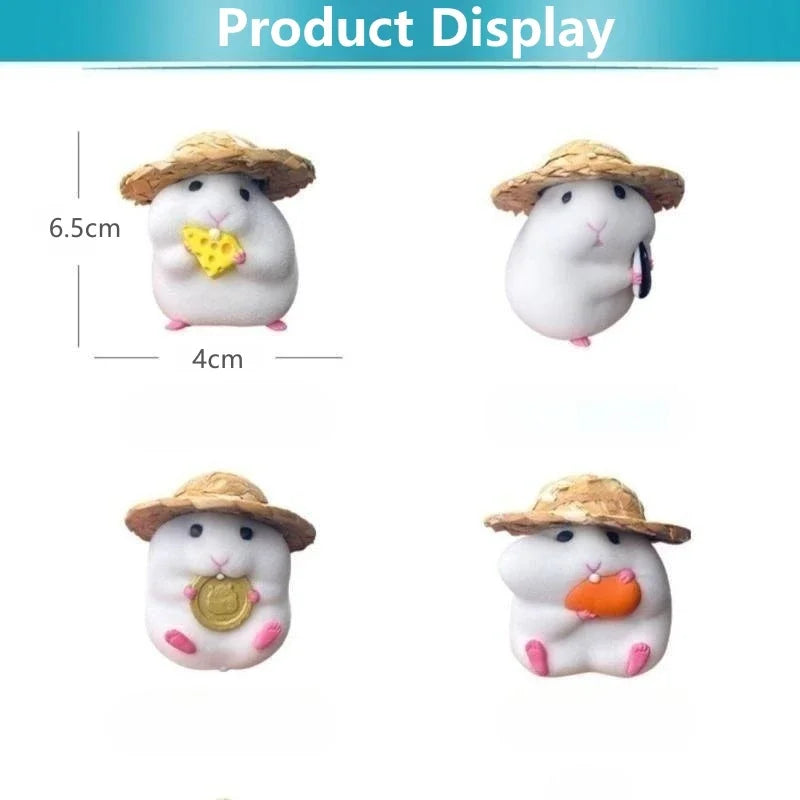 Cute Hamster Car Console Doll – Fun Car Interior Pendant & Cool Dashboard Decoration Accessory