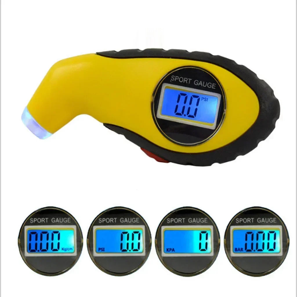 Compact Digital Tire Pressure Gauge – LCD Display for Cars, Motorcycles & Vehicle Maintenance