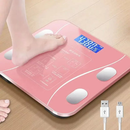 LED Smart Body Fat Scale — Bluetooth Digital Weight & Body Composition Scale with App Sync for Weight Loss