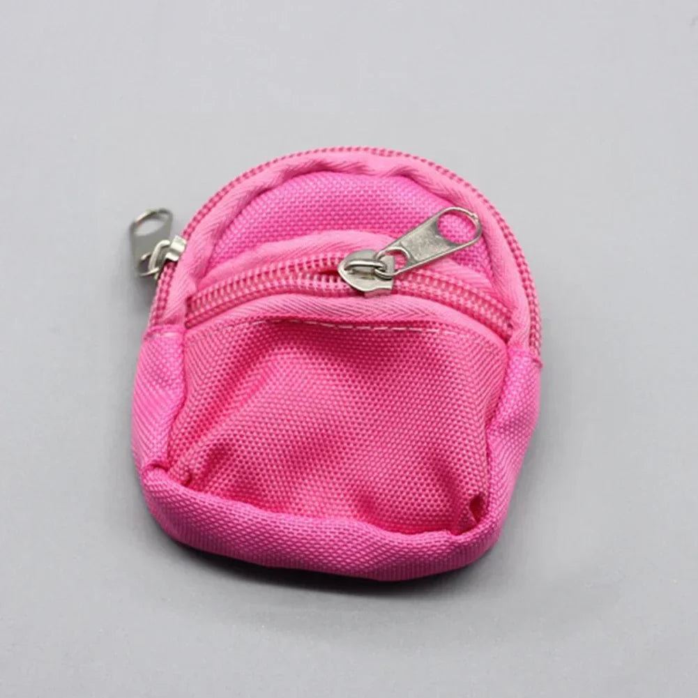 Labubu Doll Canvas Backpack – Cute Simulation Pet Bag for 15–17cm Dolls
