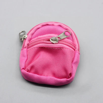 Labubu Doll Canvas Backpack – Cute Simulation Pet Bag for 15–17cm Dolls
