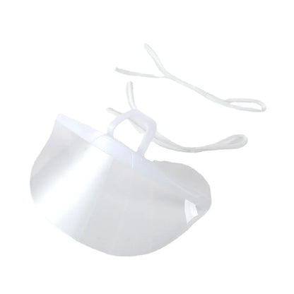 10Pcs Reusable Transparent Anti-fog Mask Shield: Restaurant & School Plastic Mouth Cover for Anti-saliva Protection - Beauty & Tattoo Accessory