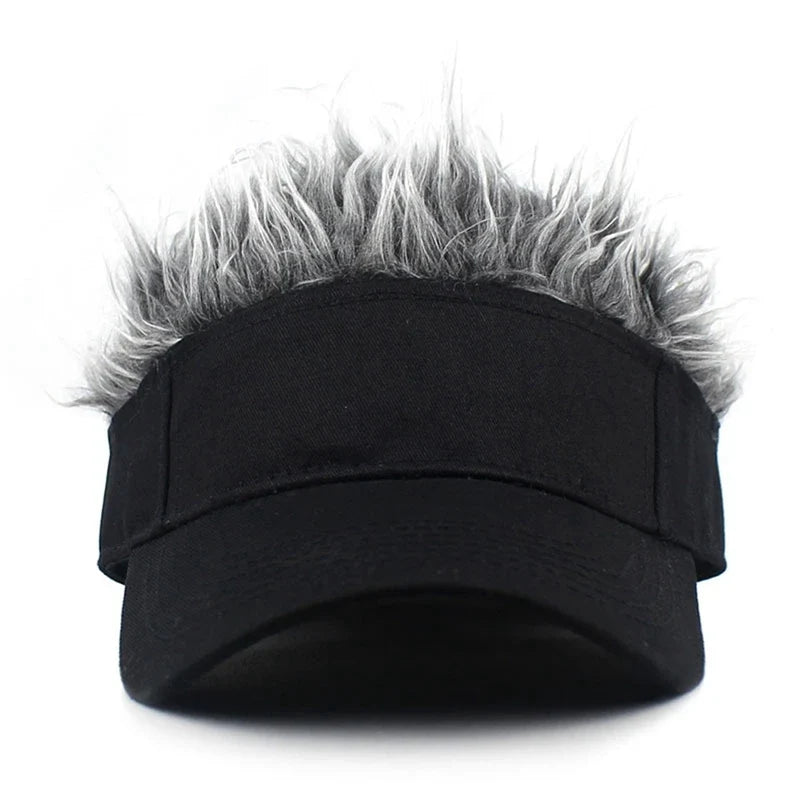 Spiked Wig Hat - Unisex Funny Hair Baseball Cap for Outdoor Sun Protection, Hip-Hop & Dance