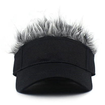 Spiked Wig Hat - Unisex Funny Hair Baseball Cap for Outdoor Sun Protection, Hip-Hop & Dance