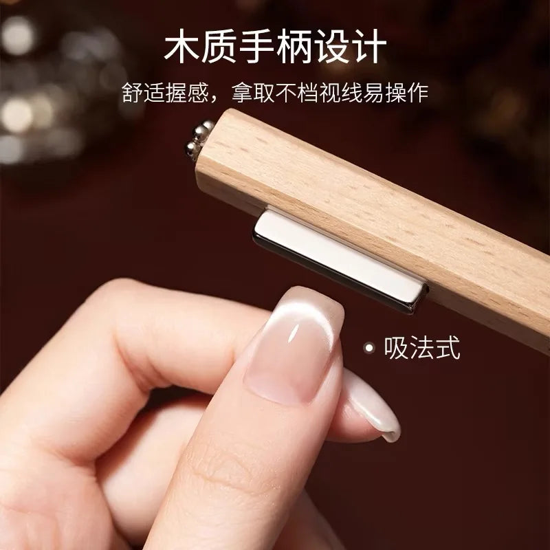 3-in-1 Magnetic Cat Eye Nail Stick – 130mm Multifunctional Gel Polish Magnet Pen with Strong Cylinder Design