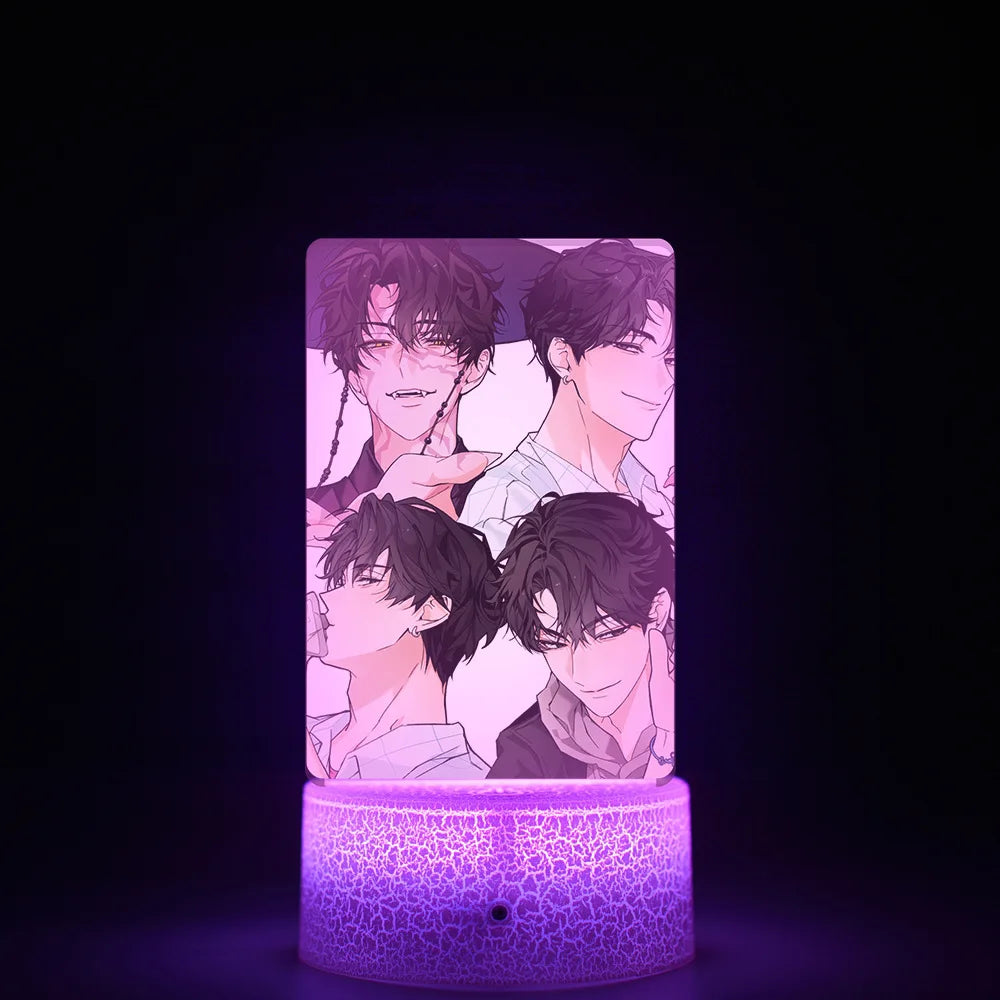 K-Pop Demon Hunters LED Night Light – Zoe, Mira, Rumi, Saja 16-Color Remote Control