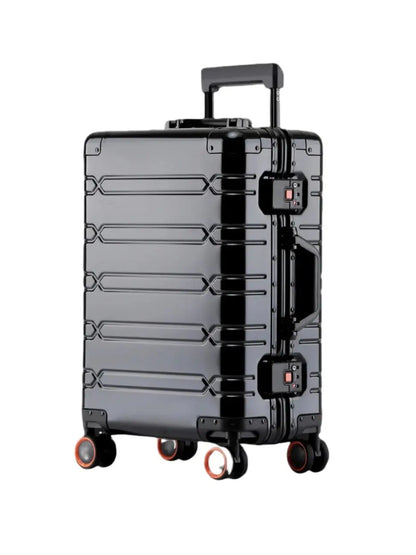 2024 Large Capacity Luggage Sets - Durable Aluminum Suitcase for Women - Carry-On Boarding Travel Options 20/24/29 Inch