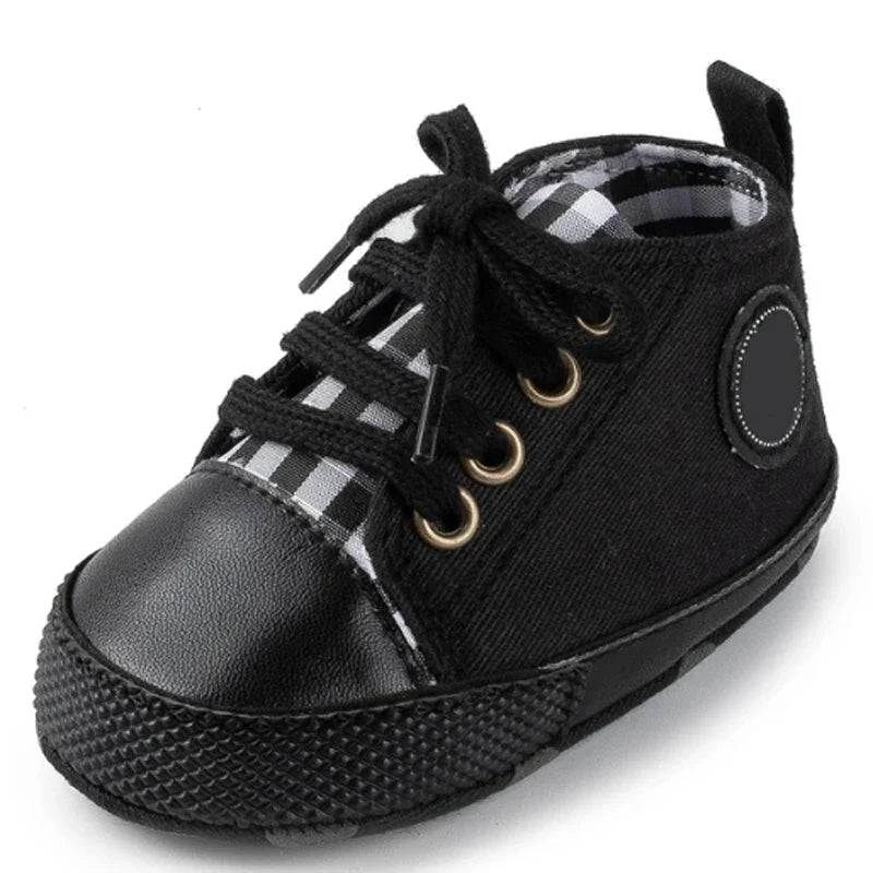 New Baby Shoes for Boys & Girls – Classic Canvas Casual Sneakers, Soft Sole Non-Slip Toddler Walkers D2486