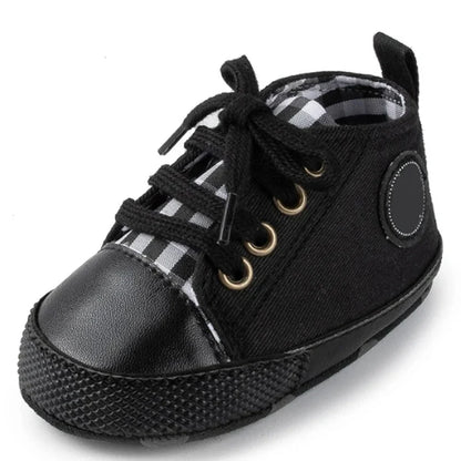New Baby Shoes for Boys & Girls – Classic Canvas Casual Sneakers, Soft Sole Non-Slip Toddler Walkers D2486