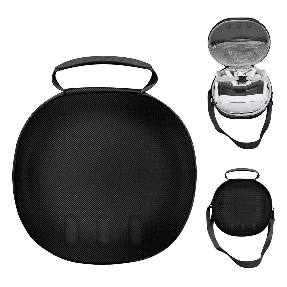 Portable Carrying Case for Meta Quest 3 - Travel-Sized VR Storage Bag with Larger Capacity, Protective EVA Material for Quest 3 Accessories