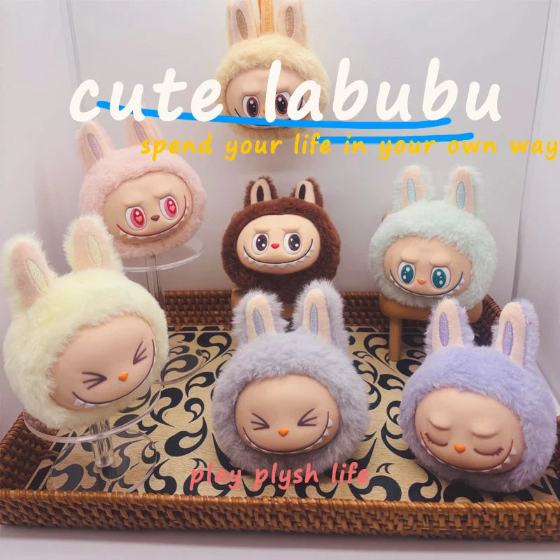Labubu 2nd Gen Multi-Color Cute Doll Head Plush Toy — Backpack Pendant Keychain Anime Gift Box