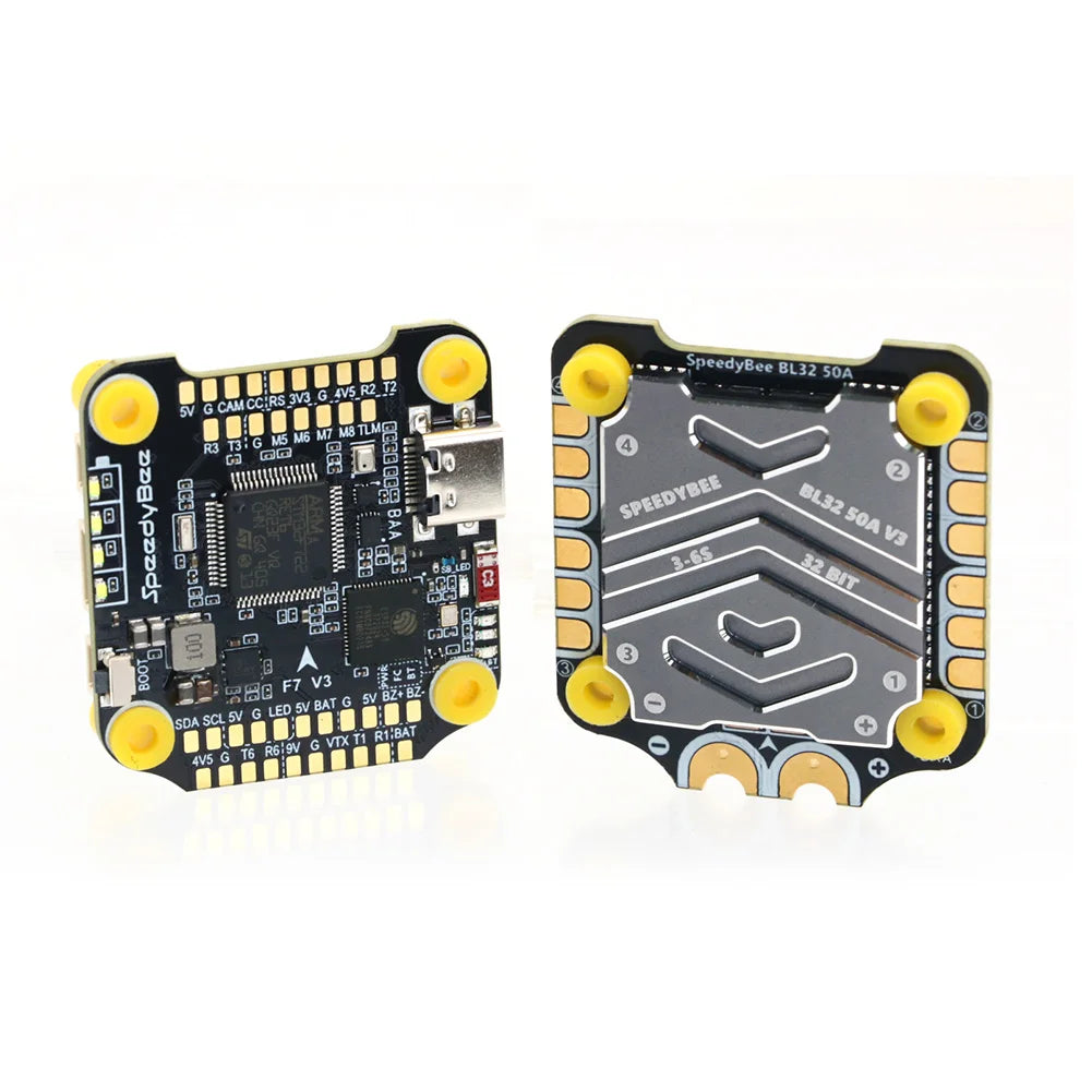 SpeedyBee F7 V3 50A Stack — F722 Flight Controller + BL32 50A 4-in-1 ESC with Blackbox for FPV Drone
