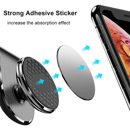 Magnetic Car Phone Holder - Air Vent Clip Mount with 360° Rotation for Xiaomi, iPhone 14, Samsung, & Other Cell Phones