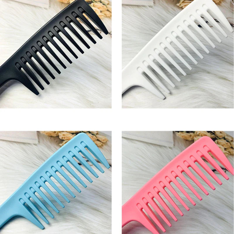 Heat Resistant Hairdressing Comb – Wet Hook Curly Hair Brush with Coarse Wide Spike Teeth, Pro Salon Styling & Dyeing Tool for Women