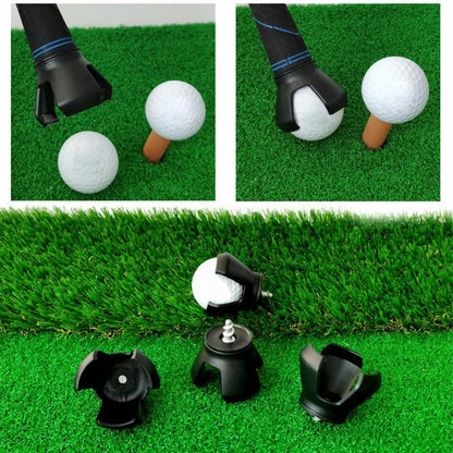 Golf Ball Picker Clamp – Rubber & Zinc Alloy Ball Pickup Tool, Convenient Golf Accessories & Training Aid