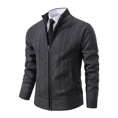 2023 Autumn & Winter Cashmere Padded Sweater Coat - Warm Casual Men’s Knitted Jacket