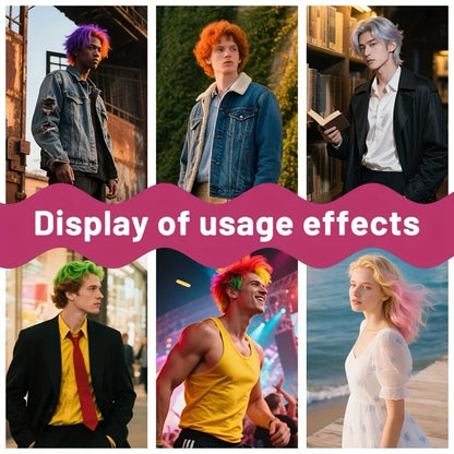 10-Piece Hair Chalk Pen Set – Temporary Washable Non-Toxic Hair Color for Festivals, Halloween & Parties