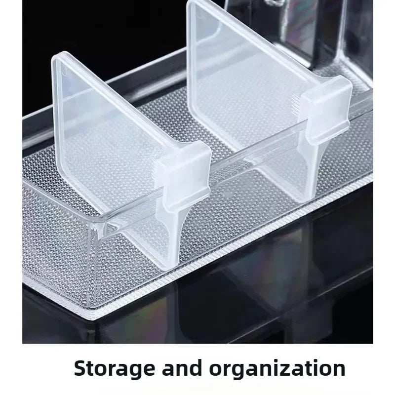 Refrigerator Kitchen Organizer Shelf — Efficient Storage Dividers for Eggs, Bottles & Fridge Items