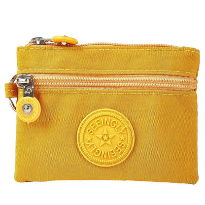 2023 Durable Canvas Money Coin Purse with Key Ring – Waterproof, Wear-Resistant Wallet & Credit Card Holder for Men & Women