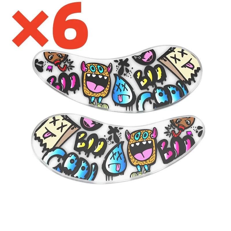 Blackwings Reusable Silicone Cooling Eye Patches – Gel Eye Mask for Dark Circles & Puffy Eyes (6 Pairs)