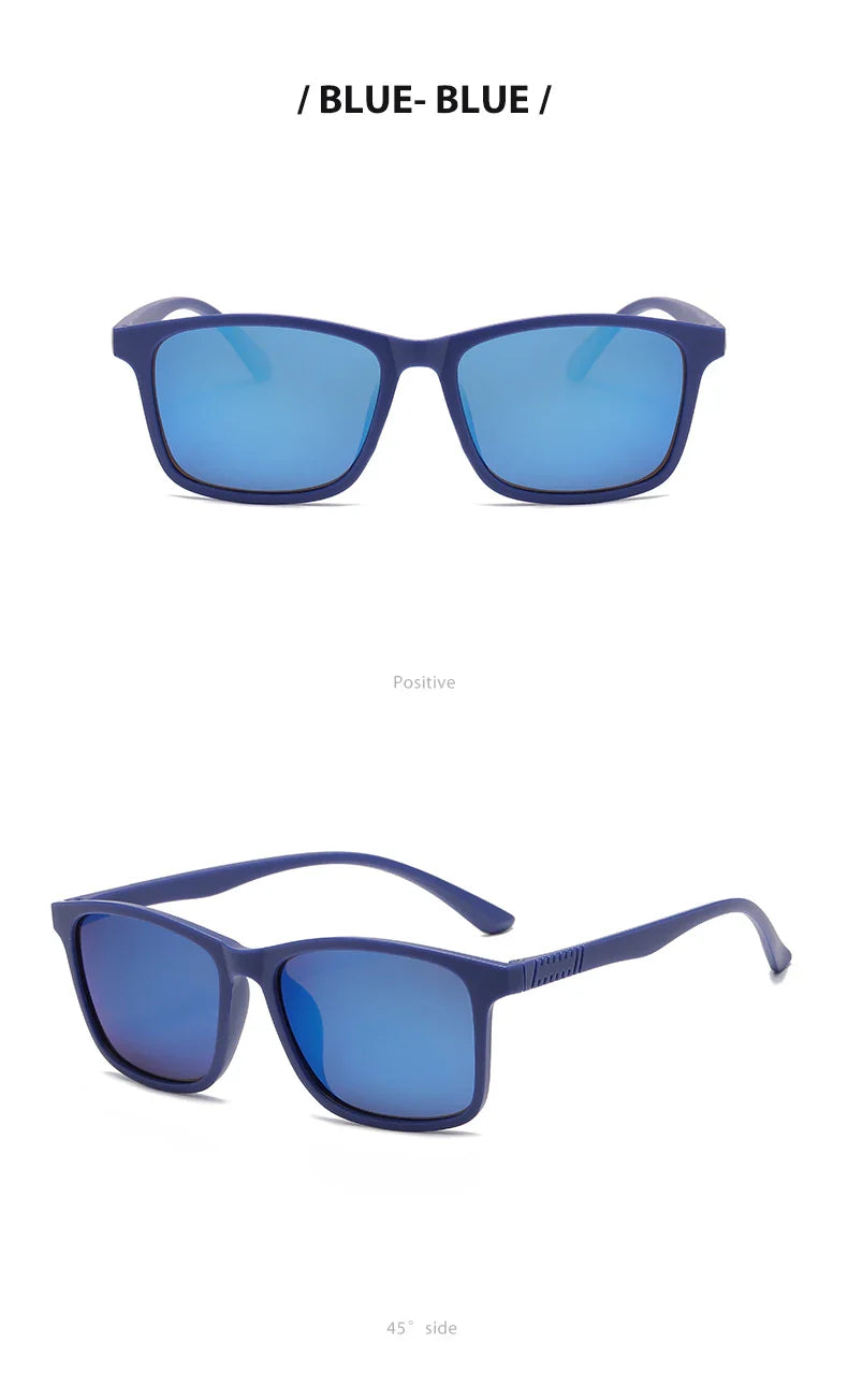 2024 New Men’s Business Polarized Square Frame Sunglasses – Fashion Outdoor Fishing & Driving Eyewear