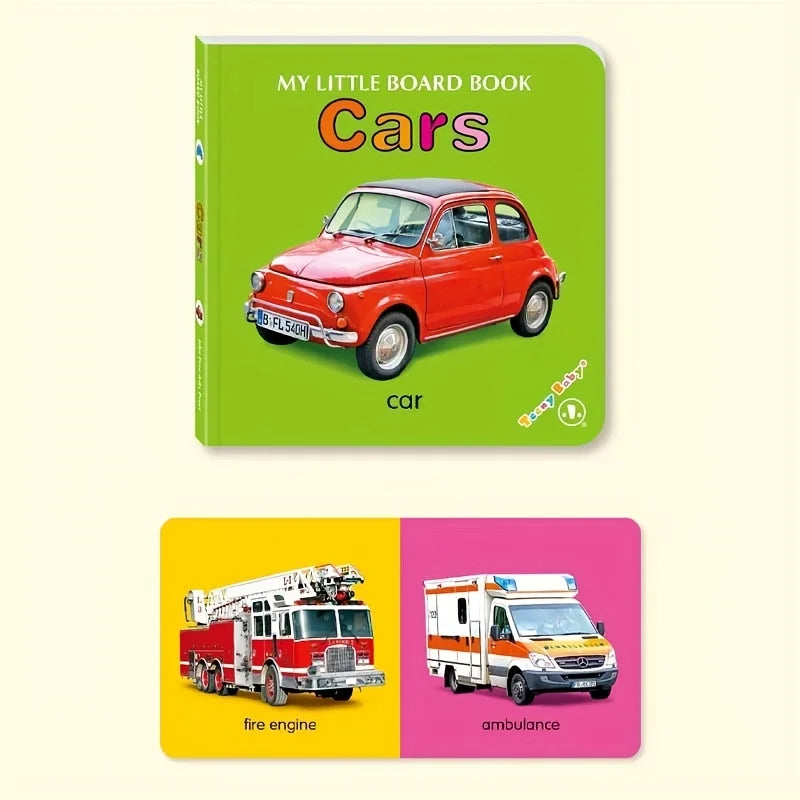 Colorful Patterned Card Book - Interactive Sensory Learning & Early Reading Education Gift