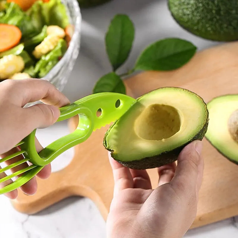 Multifunctional Avocado Cutter Corer | Butter Fruit Slicer Peeler | Pulp Separator Plastic Knife | Kitchen Tools Gadgets Accessories