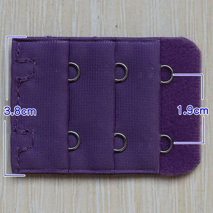 3.8cm 2-Hook Bra Extender Clip – Adjustable Back Belt Buckle for Women’s Underwear & Soft Bra Extension