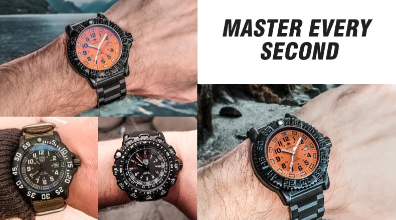 Addies Men's Military Watch - Luminous, Multi-Functional Quartz with Nylon & Steel Strap, Waterproof Outdoor Sports Watch