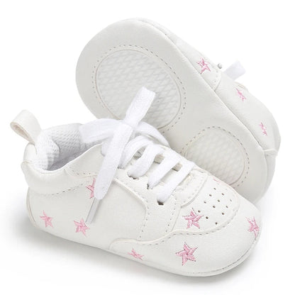 Baby Girl Soft Sole Prewalker Shoes - Cute Infant First Walker Sneakers for 0–18 Months