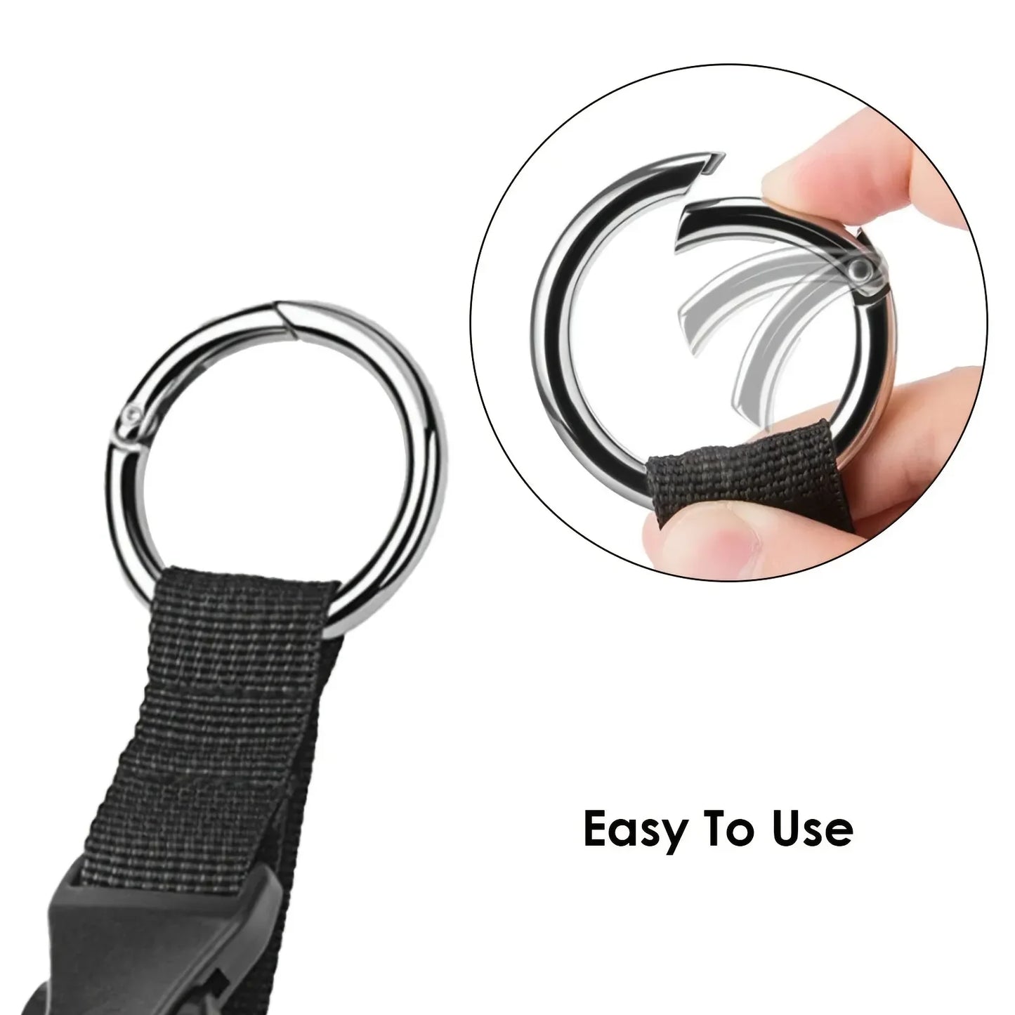 Convenient Travel Luggage Fixed Strap with Release Buckle - Portable Add-A-Bag Belt for Backpacks, Jackets, and More