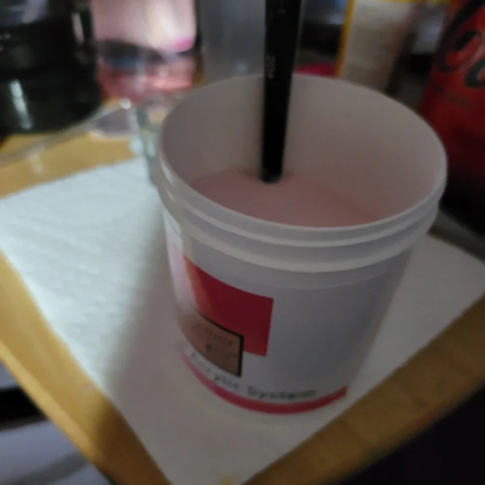 120ml EMA Polymer Acrylic Liquid & Powder - Pink Nail Builder for Dipping, Carving, Acrylic Powder, and Nail Tip Extensions