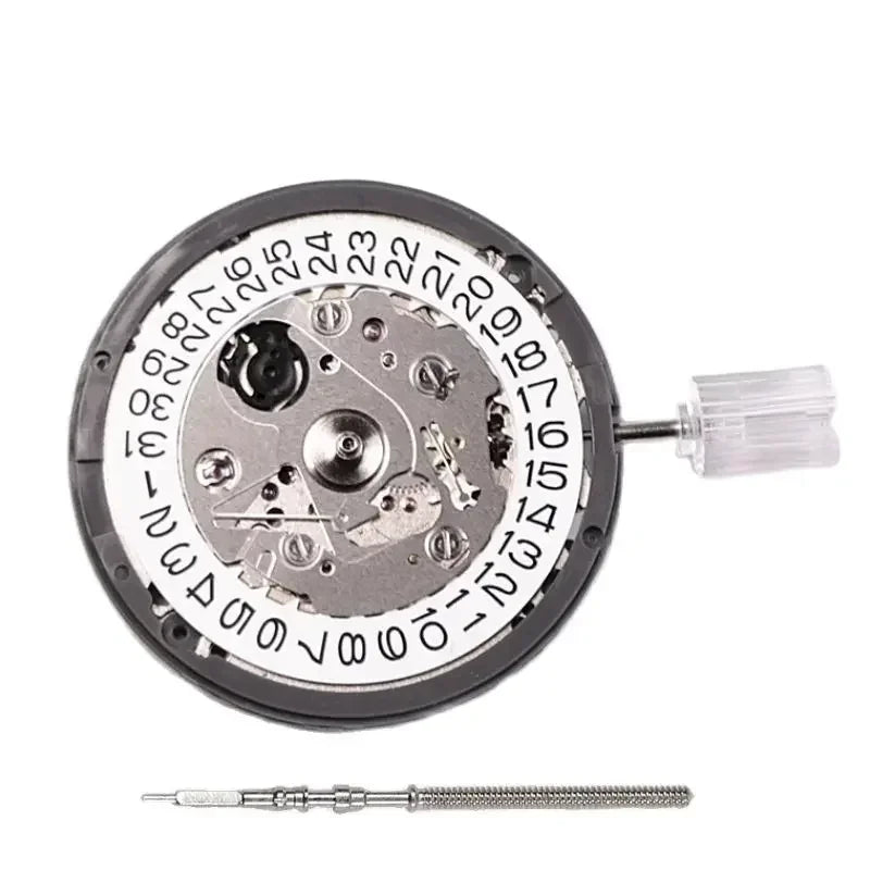 Original NH35A Automatic Mechanical Watch Movement – Crown at 3/3.8/6, Black Date Wheel, 24 Jewels Self-Winding Watch Repair Replacement Module