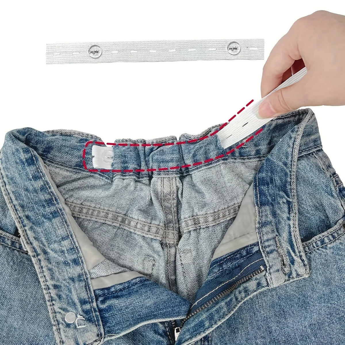 Invisible Belt Tightener Set (2pcs) – Seamless Trouser Waist Buckle Adjuster Sewing Tool