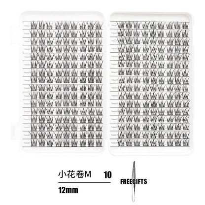 Individual Lash Extensions Kit – DIY Cluster Eyelash Book, False Lashes for Home Makeup