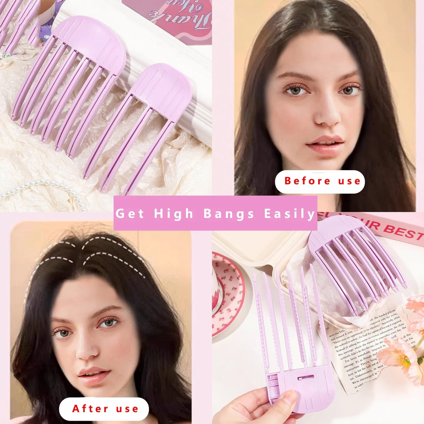 Fluffy Hairpin Curling Clips for Bangs | Volumizing Hair Roots & Fashionable Hair Rollers for Women