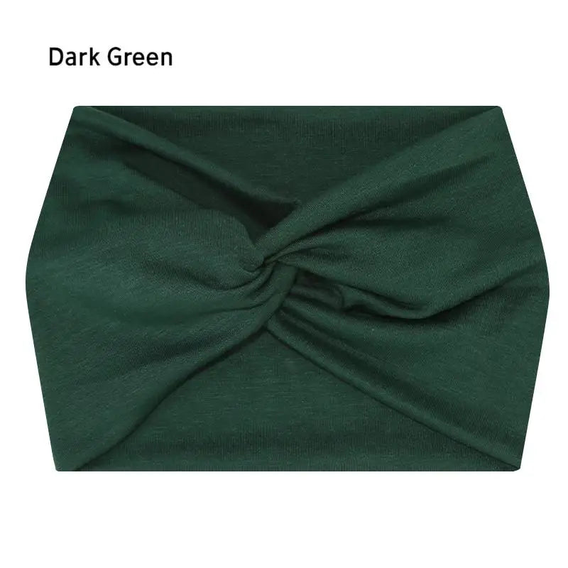 Wide Elastic Headband for Women – Yoga, Pilates, Running & Cycling Sweatband Hairband Turban Makeup Hair Hoop