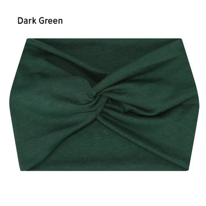 Wide Elastic Headband for Women – Yoga, Pilates, Running & Cycling Sweatband Hairband Turban Makeup Hair Hoop