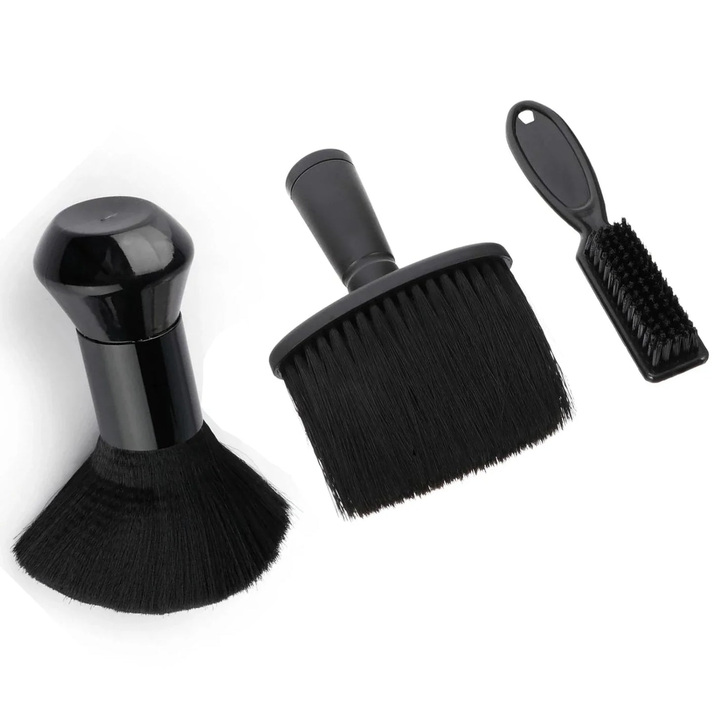 2/3-Piece Neck Dust Collector Brush Set – Hairdresser Salon Cleaning Brush for Blades & Hair Removal