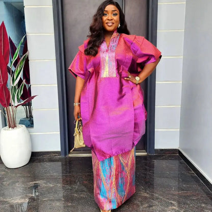African Women's 2-Piece Outfits - Dashiki Ankara Tops & Skirts for Wedding, Party & Plus Size Fashion
