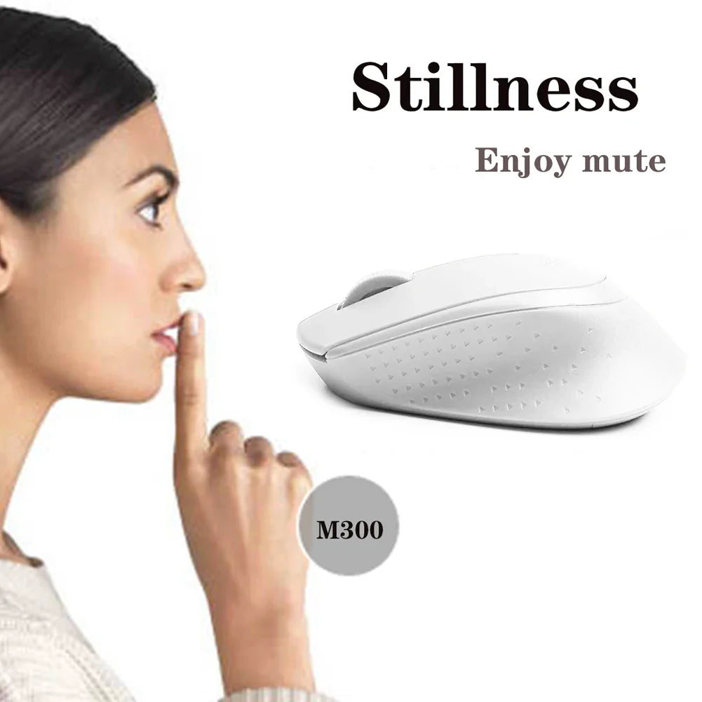 Logitech M330 Wireless Gaming Mouse - 2.4GHz USB, 1000DPI, 3-Button Optical Mouse for Laptops & PCs