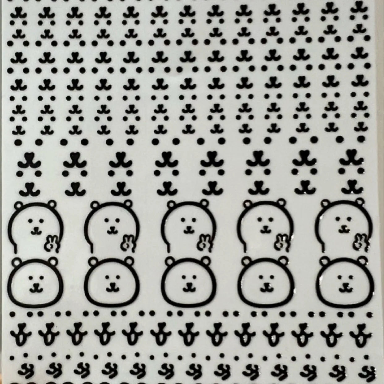 Cute Cartoon Joke Bear Water Cup Stickers – Waterproof Scratch-Resistant Transfer Decals for Cups, Laptops & DIY Decoration (1/3/6PCS Set)